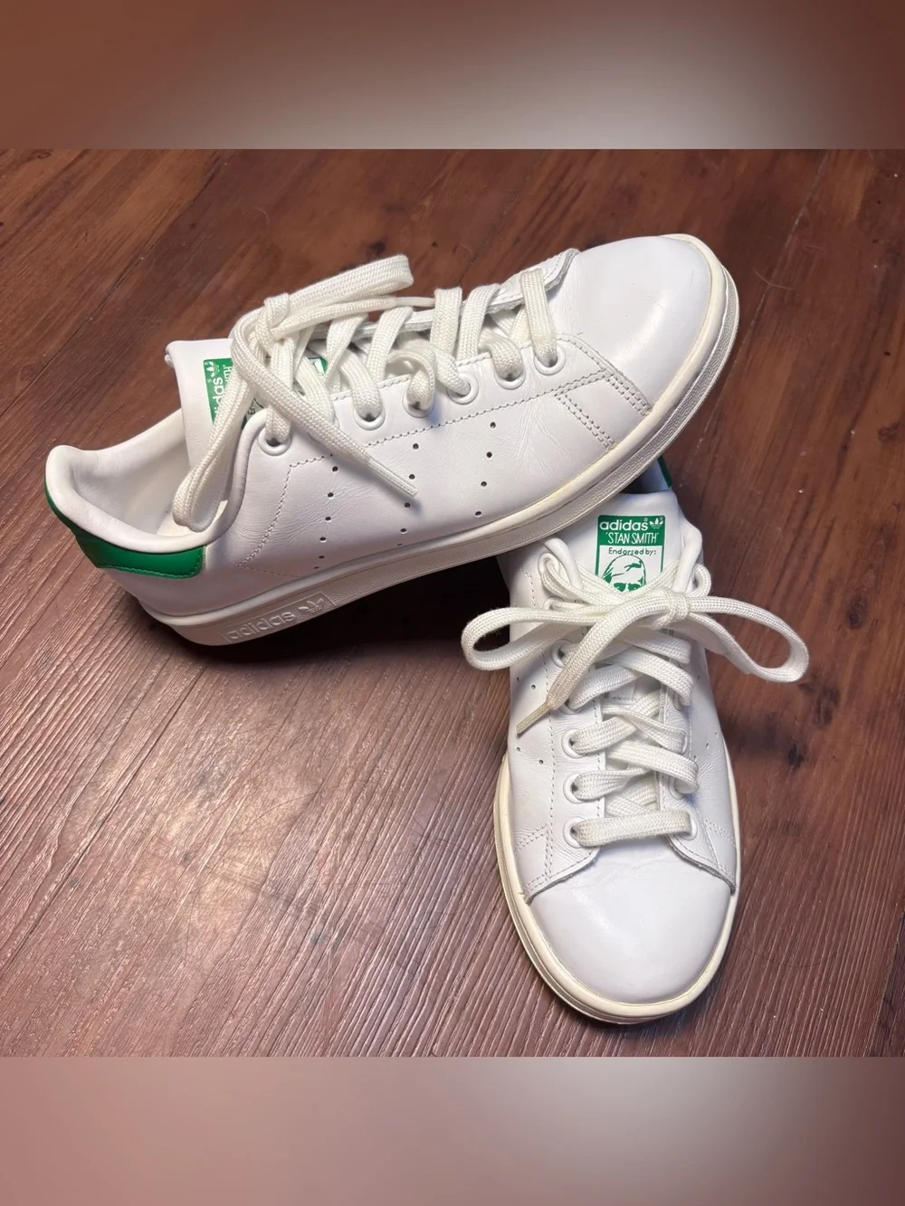 Adidas Originals Stan Smith Men's Shoes White Green 6.5